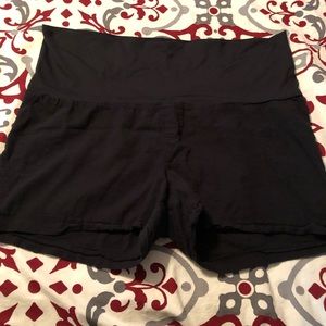 Black XL maternity shorts